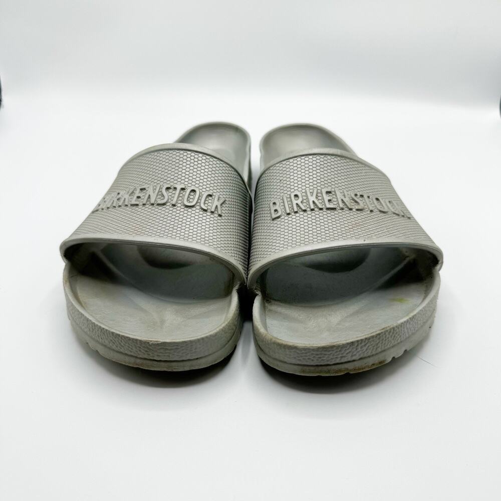 Birkenstock Barbados Eva Size M10 W12 EU43 Slide On Silver Comfort Sandals - Picture 6 of 10